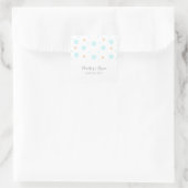 Coral Turquoise Confetti Wedding Stickers (Tas)