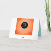  Coral Turquoise Moederdag Kaart (Achterkant)