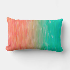 Coral & Turquoise Ombre Waterverf Blauwgroen Sinaa Kussen