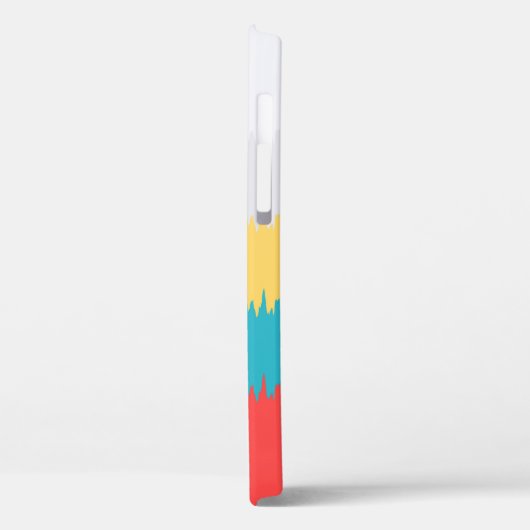 Coral Turquoise Yellow White Frequtern Case-Mate iPhone Case (Achterkant / Links)