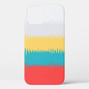 Coral Turquoise Yellow White Frequtern Case-Mate iPhone Case