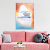 Coral Uitzicht Beach Canvas Afdrukken (Insitu (Woonkamer))