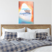 Coral Uitzicht Beach Canvas Afdrukken (Insitu (Slaapkamer))