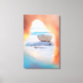 Coral Uitzicht Beach Canvas Afdrukken (Voorkant)