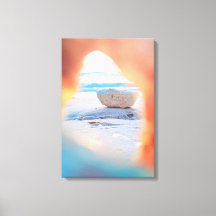 Coral Uitzicht Beach Canvas Afdrukken