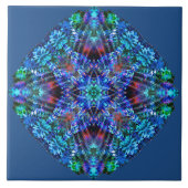 Coral Volcano Mandala Tile Tegeltje (Voorkant)