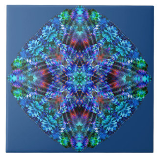 Coral Volcano Mandala Tile Tegeltje