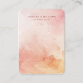 Coral Waterverf Custom Jewelry Display Kaart Visitekaartje (Voorkant)