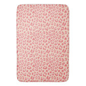 Coral White Luipaardprint Badmat (Voorkant Verticaal)