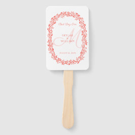 Coral Woodsy Weddenschap Beste dag ooit Handwaaier