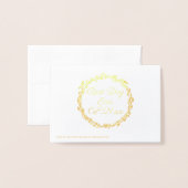 Coral Woodsy Wedding Place Card Escort Seating Folie Kaarten (Met envelop)