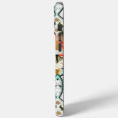 Coral Yellow Green Gold  Floral Damask Case-Mate iPhone Case (Achterkant / Links)