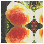 Coral yellow Rose Stof (Close Up)