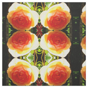 Coral yellow Rose Stof