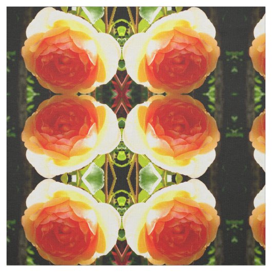 Coral yellow Rose Stof (Swatch)