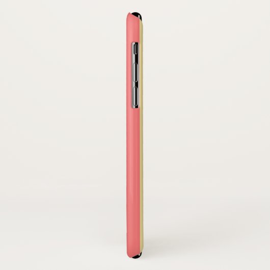 Corale en gele snoepjes strepen Case-Mate iPhone case (Achterkant/links)