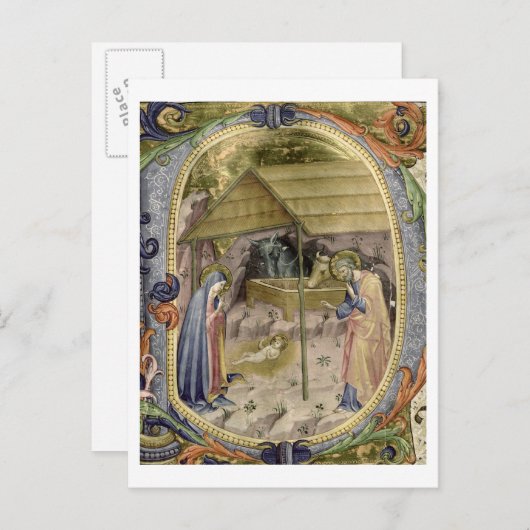 Corale / Graduale nr.5 Gesagoriseerd initiaal "P" Briefkaart (Voorkant / Achterkant)