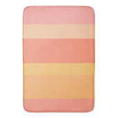 Corale kleuren Chic Salmon-peach crèmestrepen Badmat (Voorkant Verticaal)
