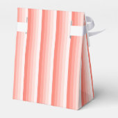 Corale perzikschaduwstrepen bedankdoosjes (Achterkant)