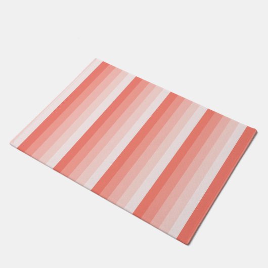 Corale perzikschaduwstrepen deurmat (Schuin)