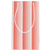 Corale perzikschaduwstrepen klein cadeauzakje (Voorkant)