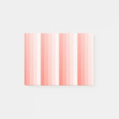 Corale perzikschaduwstrepen post-it® notes (Voorkant)