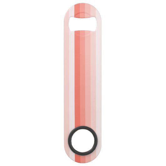 Corale perzikschaduwstrepen speed flessenopener (Achterkant)