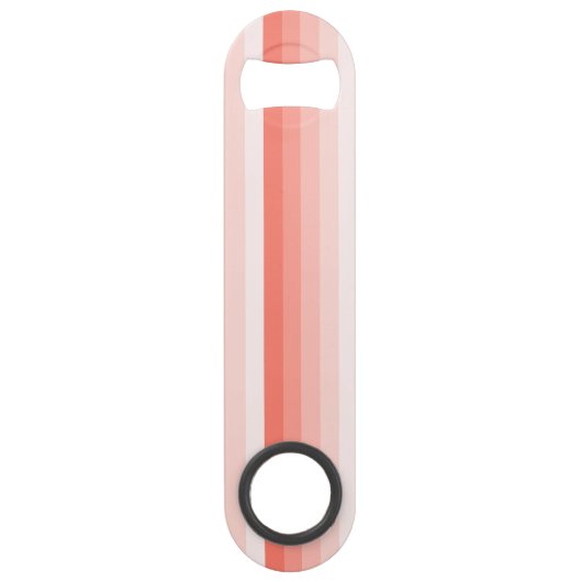 Corale perzikschaduwstrepen speed flessenopener (Voorkant)