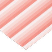 Corale perzikschaduwstrepen tafelkleed (Gekanteld)