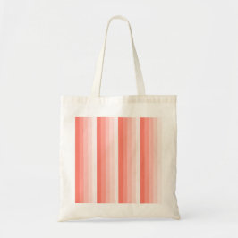 Corale perzikschaduwstrepen tote bag