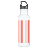 Corale perzikschaduwstrepen waterfles  (Achterkant)
