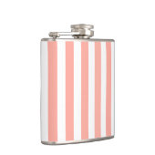 Corale strepen en witte snoepjes heupfles (Rechts)