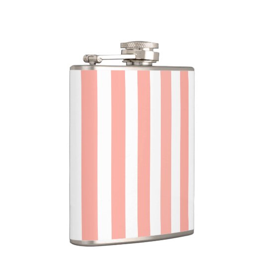 Corale strepen en witte snoepjes heupfles (Rechts)