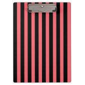 Corale strepen en zwarte snoepjes klembord (Voorkant)