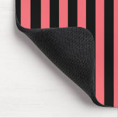 Corale strepen en zwarte snoepjes muismat (Hoek)