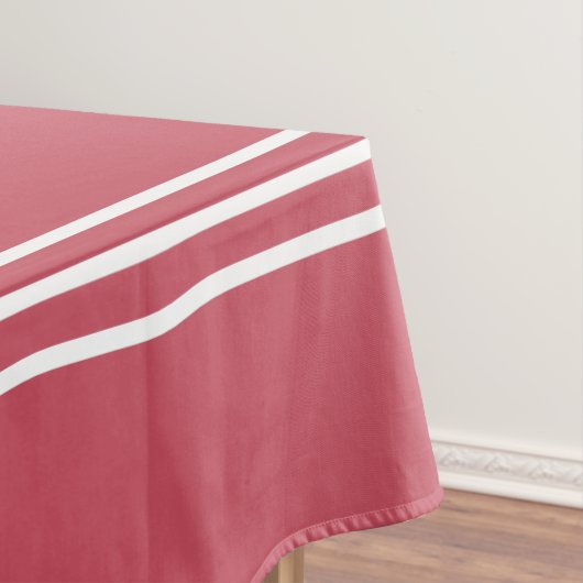 Corale stripes, aangepaste monogram tafelkleden (Voorbeeld)