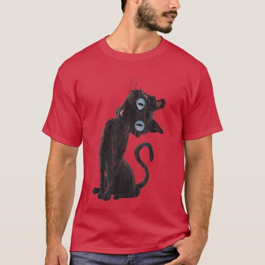 Coraline Cat Creepy Cat Cute Cat Meme T-shirt (Voorkant)