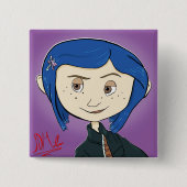 Coraline Film Button Pin (Voorkant)