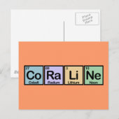 Coraline gemaakt van elementen briefkaart (Voorkant / Achterkant)