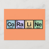 Coraline gemaakt van elementen briefkaart (Voorkant)