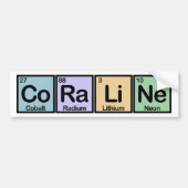 Coraline gemaakt van elementen bumpersticker (Voorkant)