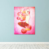 Coraline Verpakt Canvas Uitgerekte Canvas Muur Kun Afdruk (Insitu (Houten vloer))