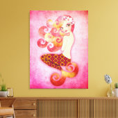 Coraline Verpakt Canvas Uitgerekte Canvas Muur Kun Afdruk (Insitu (Woonkamer))