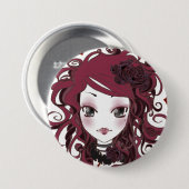 Coralinepin Ronde Button 7,6 Cm (Voorkant /achterkant)