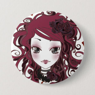 Coralinepin Ronde Button 7,6 Cm