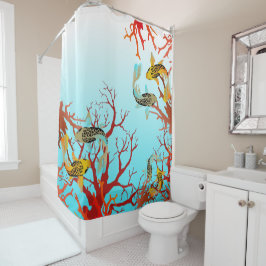 Coralli e carpe, Natuur is magie Douchegordijn