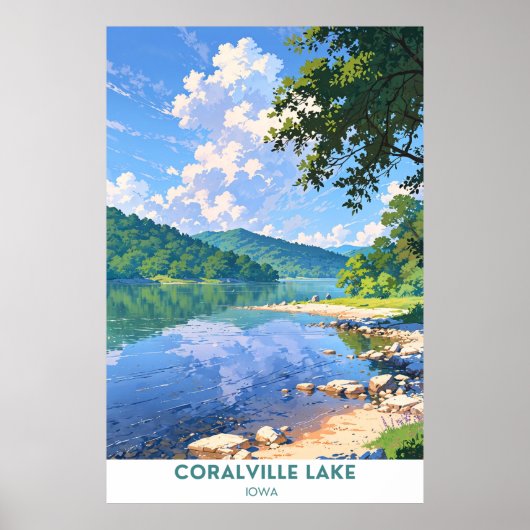 Coralville Lake, Iowa Poster (Voorkant)
