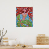 Coralyn Mermaid Poster (Keuken)