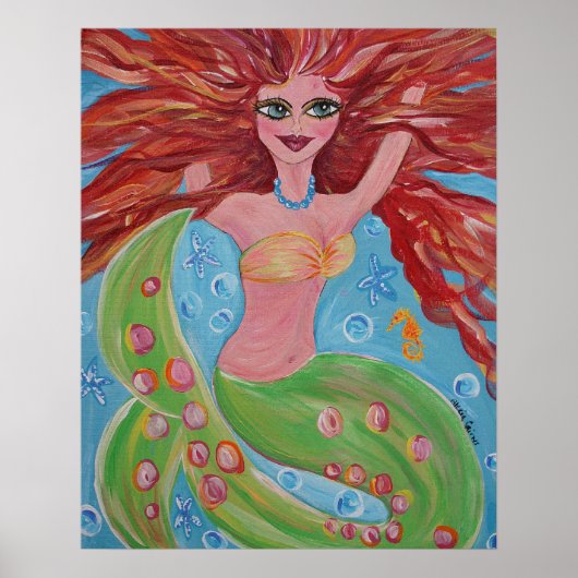 Coralyn Mermaid Poster (Voorkant)