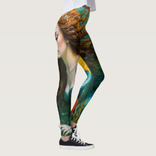 "Coralyn" - Mooie mystieke zeemeermin Leggings